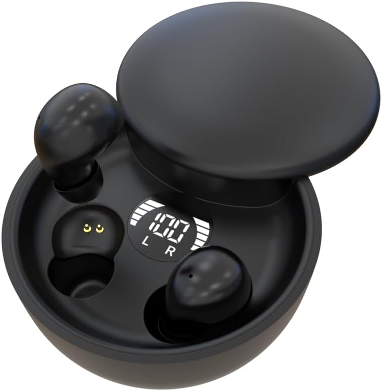 Bluetooth 5.4 Wireless Earphones Small Earbuds Sleeping Sport Invisible Headphones Bass Sound Quality Headset Sliding Cover