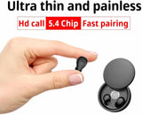 Bluetooth 5.4 Wireless Earphones Small Earbuds Sleeping Sport Invisible Headphones Bass Sound Quality Headset Sliding Cover