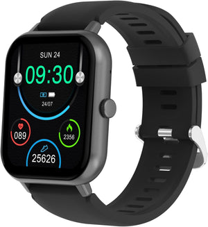 Smart Watch with Bluetooth Call, 1.9" HD Touch Screen Fitness Tracker 50+ Sport Modes Elegant Activity Tracker for Android/iOS Phones - Black