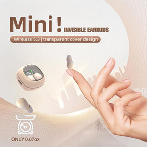 Smallest Wireless Bluetooth Invisible Earbuds - Low Profile, Micro, Discreet Mini Earbuds for Small Ear Canals