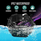 Smart Watch (Answer/Make Calls) 1.83" Fitness Tracker Heart Rate Blood Pressure Oxygen Sleep Monitor 200 Sport Modes Step Calories Trackers IP67 Waterproof Android iPhone Women Men (Black)